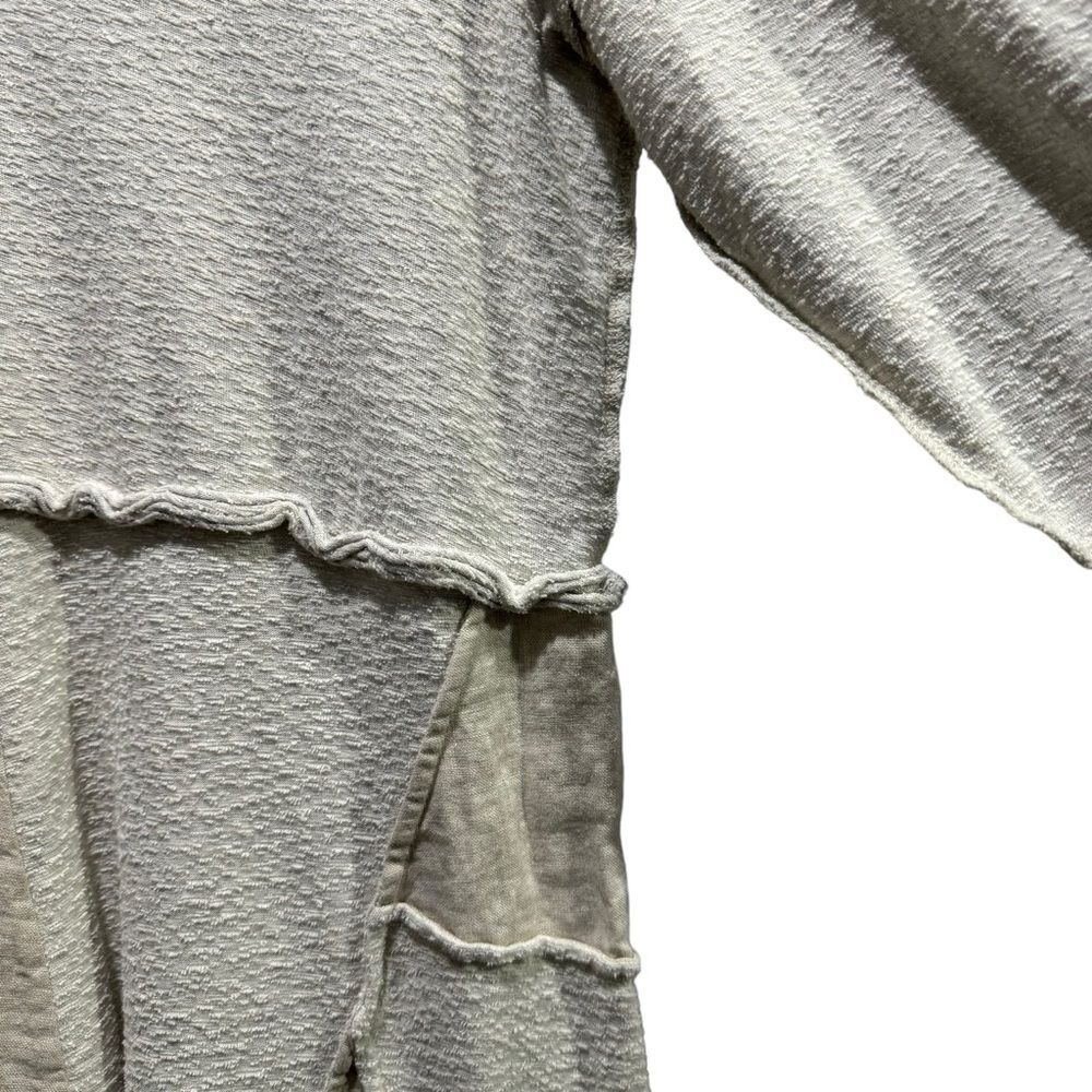 Anthropologie Maeve Northward Longsleeve Oatmeal Cotton Dress Size Medium - Picture 7 of 12
